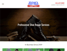 Tablet Screenshot of michaelsfootwear.net